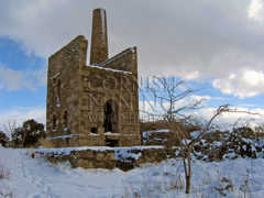 Wheal Peevor in the Snow